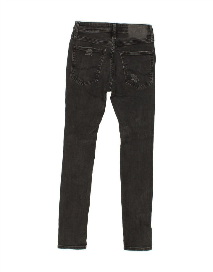 JACK & JONES Womens Liam Distressed Skinny Jeans W27 L30 Grey Cotton Vintage Jack & Jones and Second-Hand Jack & Jones from Messina Hembry 