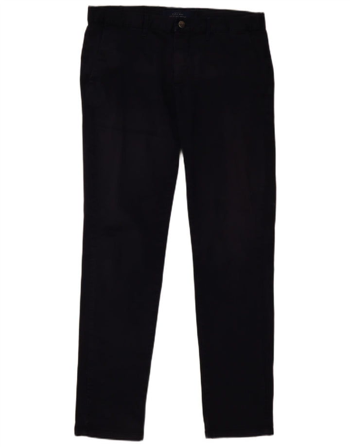 ZARA Mens Slim Chino Trousers EU 40 Medium W31 L32 Navy Blue
