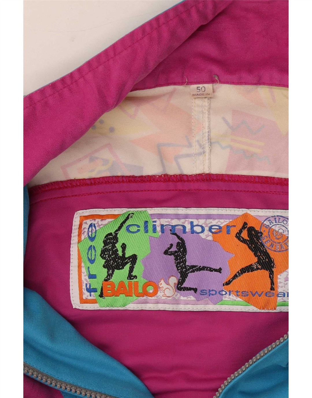 Bailo Mens Tracksuit Top Jacket IT 50 Medium Multicoloured Retro