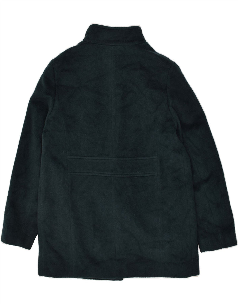 LAURA ASHLEY Womens Overcoat UK 12 Medium Green Wool | Vintage Laura Ashley | Thrift | Second-Hand Laura Ashley | Used Clothing | Messina Hembry 