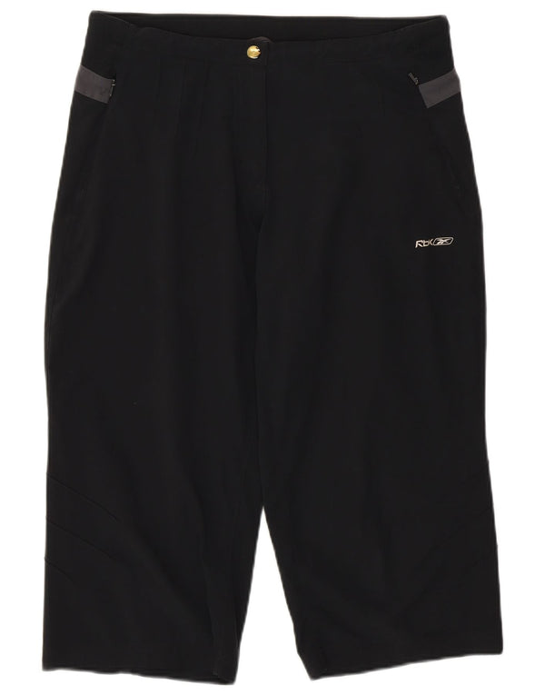 Reebok Womens Bermuda Shorts W30 Medium Black Polyester
