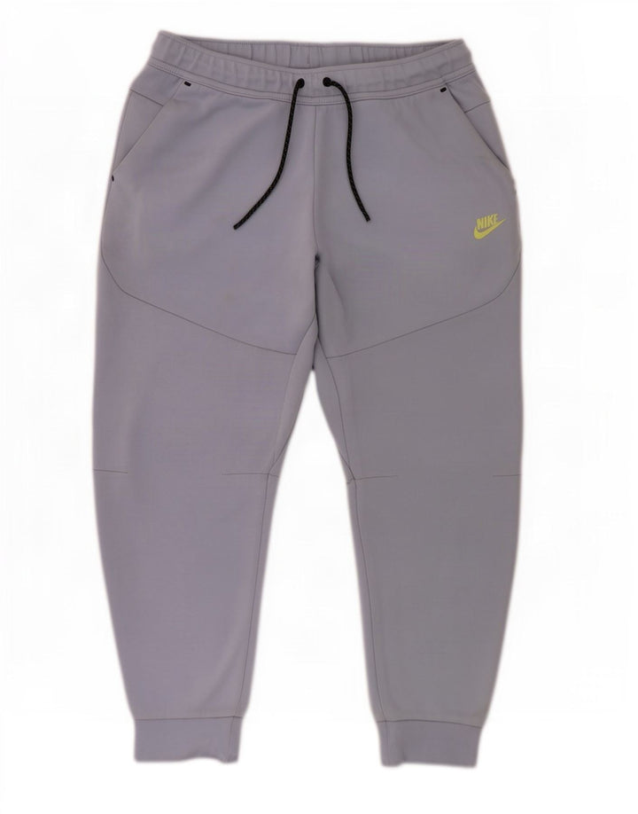Nike Mens Tracksuit Trousers Joggers Large Blue Cotton