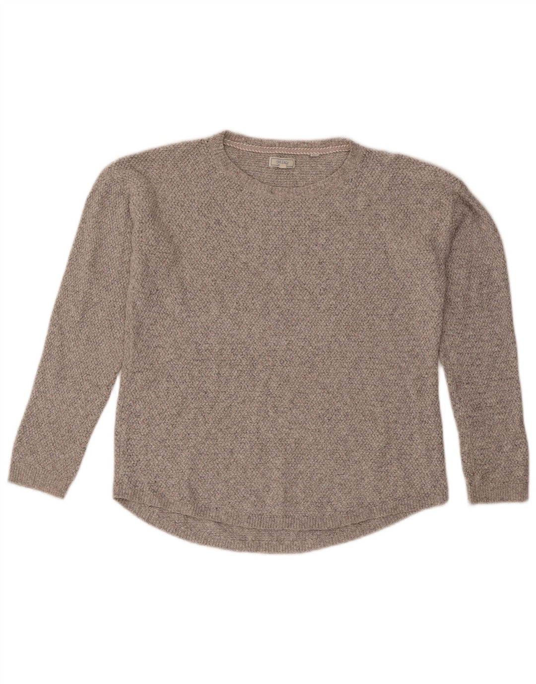 Fat Face Womens Oversized Boat Neck Jumper Sweater UK 10 Small Grey Cotton