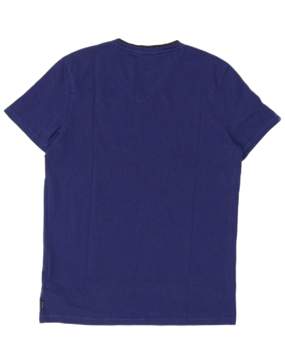Calvin Klein Mens Short Sleeve Regular T-Shirt Top Small Navy Blue Striped