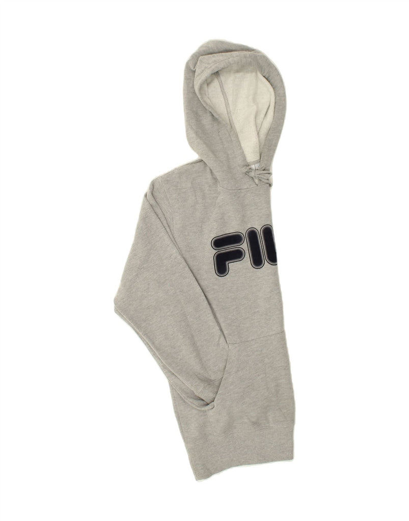 FILA Mens Graphic Hoodie Jumper Large Grey Cotton | Vintage Fila | Thrift | Second-Hand Fila | Used Clothing | Messina Hembry 