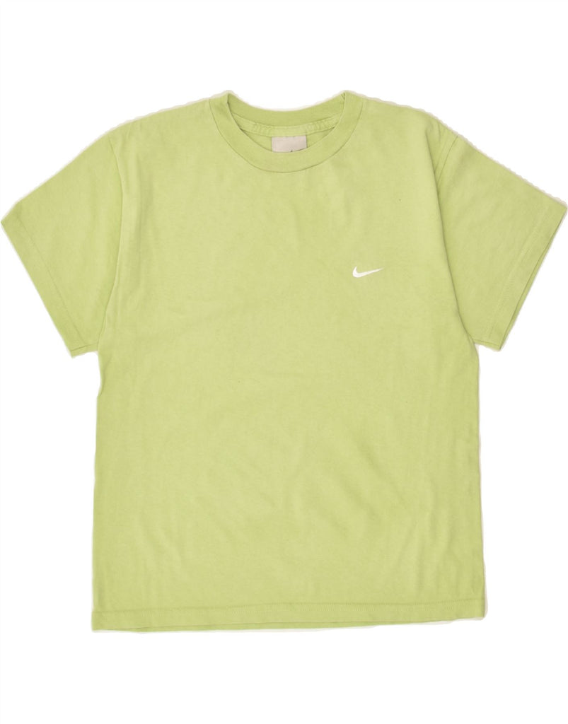 NIKE Boys T-Shirt Top 11-12 Years Medium  Green Cotton | Vintage Nike | Thrift | Second-Hand Nike | Used Clothing | Messina Hembry 