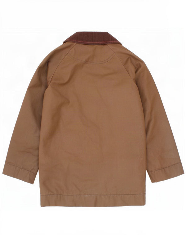 Joules Girls Waxed Cotton Jacket 4-5 Years Brown