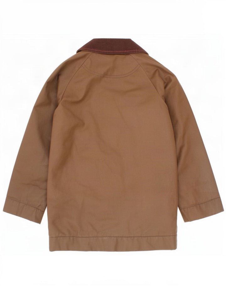 Joules Girls Waxed Cotton Jacket 4-5 Years Brown