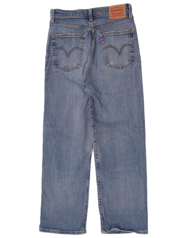 Levi's Womens High Waist Straight Jeans W27 L27 Blue Cotton