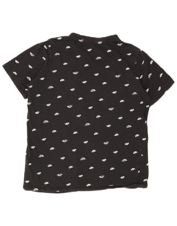 Nike Boys Graphic T-Shirt Top 13-14 Years XL Black Cotton