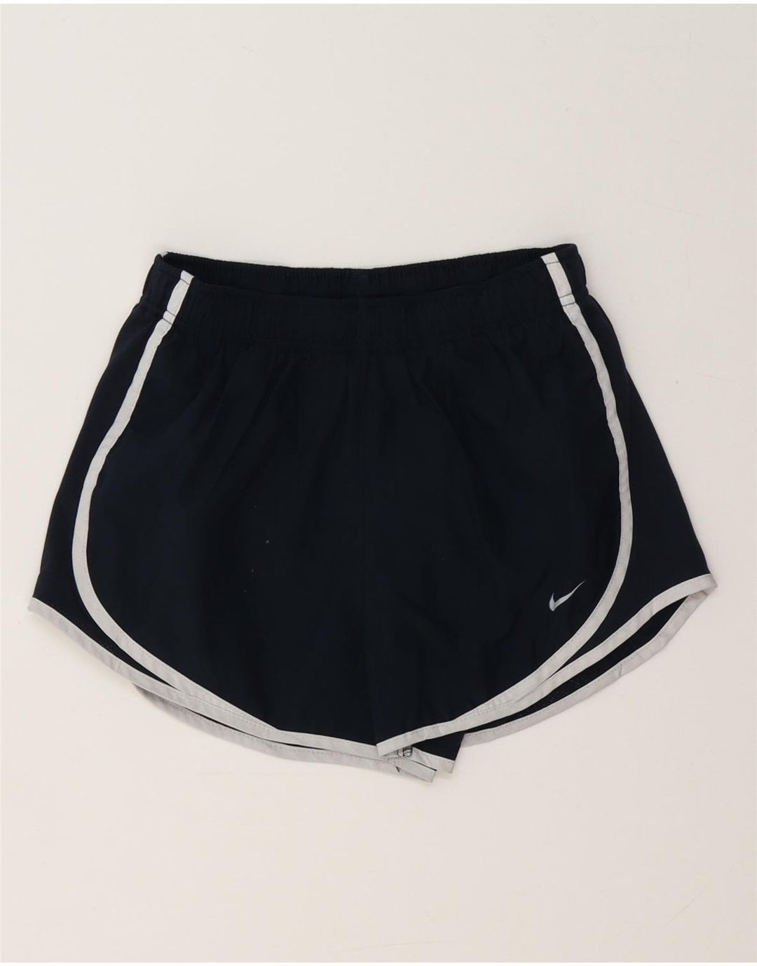 Nike Womens Dri Fit Sport Shorts UK 8 Small  Navy Blue Polyester