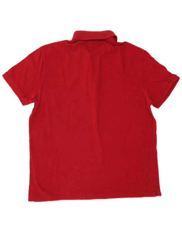 Lacoste Mens Slim Fit Polo Shirt Size 6 XL Burgundy Cotton