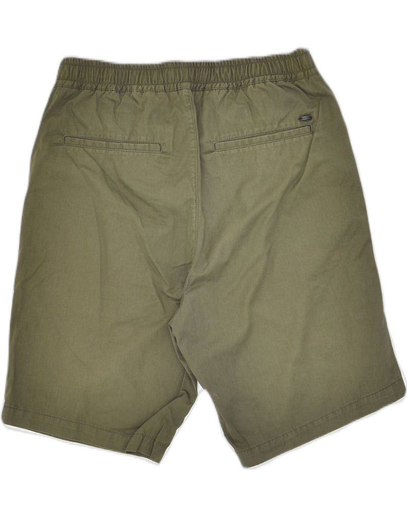 MASSIMO DUTTI Mens Chino Shorts Small W28 Khaki Cotton | Vintage Massimo Dutti | Thrift | Second-Hand Massimo Dutti | Used Clothing | Messina Hembry 