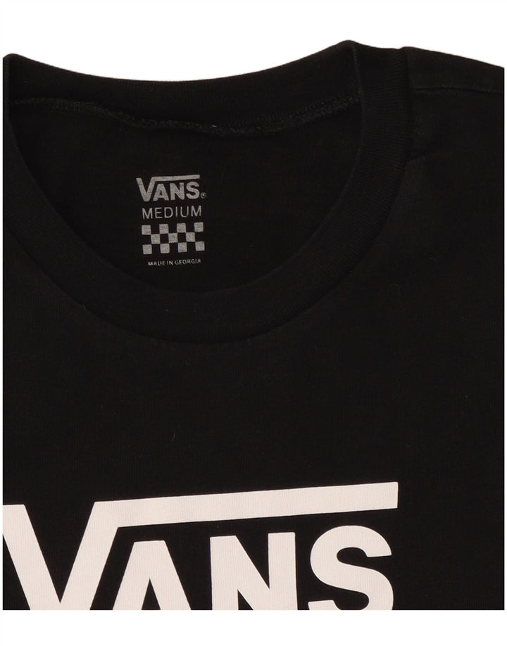 Vans Womens Graphic T-Shirt Top UK 12 Medium Black