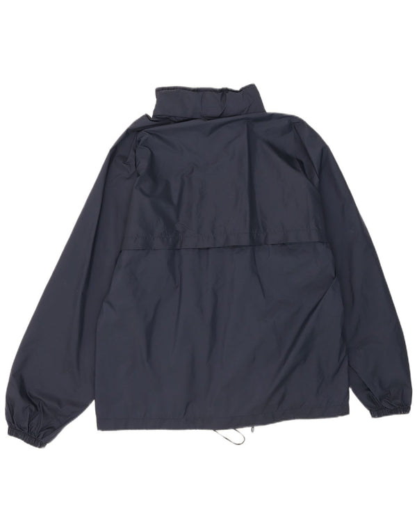 Champion Mens Hooded Rain Jacket UK 36 Small Navy Blue Polyamide