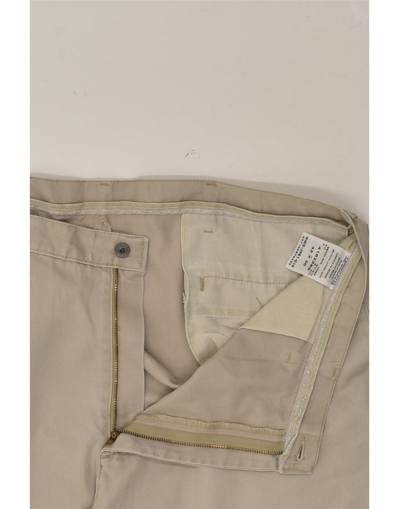 LEE Mens Straight Chino Trousers W42 L30  Beige Cotton | Vintage Lee | Thrift | Second-Hand Lee | Used Clothing | Messina Hembry 