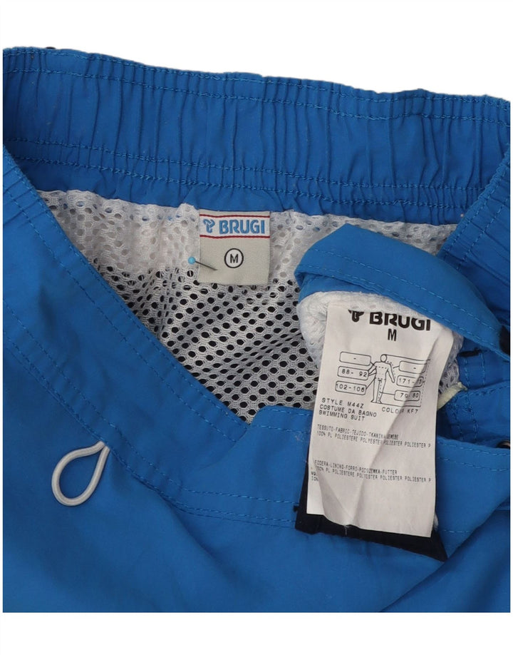Brugi Mens Swimming Shorts Medium  Blue Colourblock Polyester