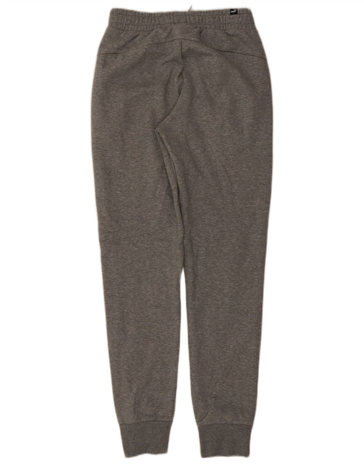 Puma Mens Tracksuit Trousers Joggers Small Grey Cotton