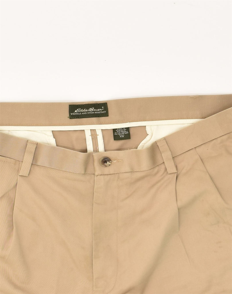 EDDIE BAUER Mens Chino Shorts W40 XL Beige Cotton | Vintage Eddie Bauer | Thrift | Second-Hand Eddie Bauer | Used Clothing | Messina Hembry 