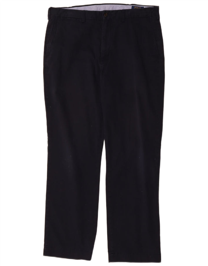 POLO RALPH LAUREN Mens Classic Fit Chino Trousers W36 L32 Navy Blue