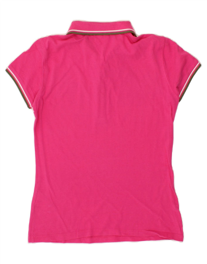 DIADORA Womens Polo Shirt UK 12 Medium Pink Cotton Vintage Diadora and Second-Hand Diadora from Messina Hembry 