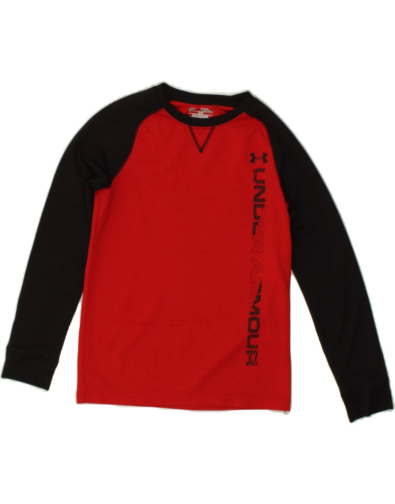 UNDER ARMOUR Boys Cold Gear Graphic Top Long Sleeve 10-11 Years Red | Vintage Under Armour | Thrift | Second-Hand Under Armour | Used Clothing | Messina Hembry 