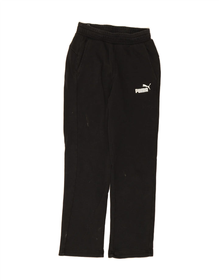 PUMA Womens Tracksuit Trousers UK 8 Small Black Cotton Vintage Puma and Second-Hand Puma from Messina Hembry 