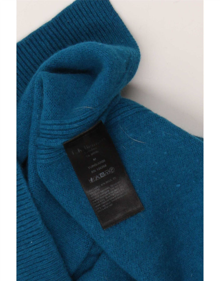 L.K. Bennett Womens Roll Neck Jumper Sweater UK 14 Medium Blue Wool