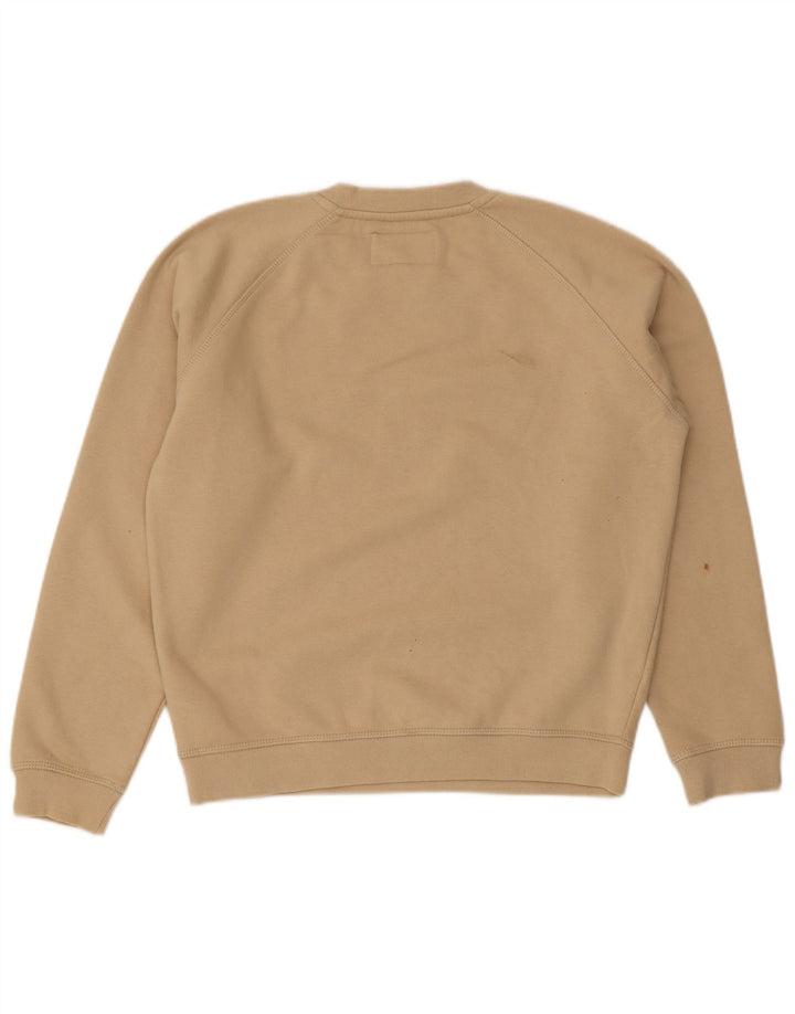 Jack Wills Womens Oversized Sweatshirt Jumper UK 8 Small Beige Cotton