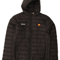 Ellesse Mens Hooded Padded Jacket UK 38 Medium Black Polyester