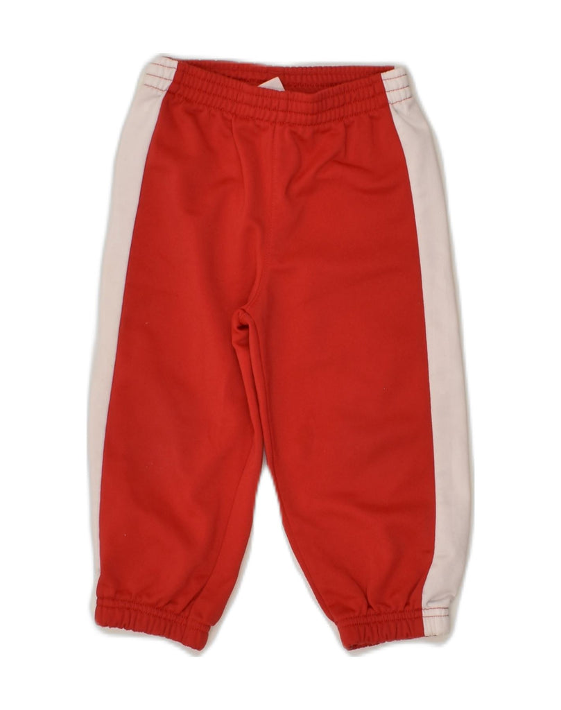 PUMA Baby Boys Tracksuit Trousers 12-18 Months Red Colourblock Polyester | Vintage Puma | Thrift | Second-Hand Puma | Used Clothing | Messina Hembry 