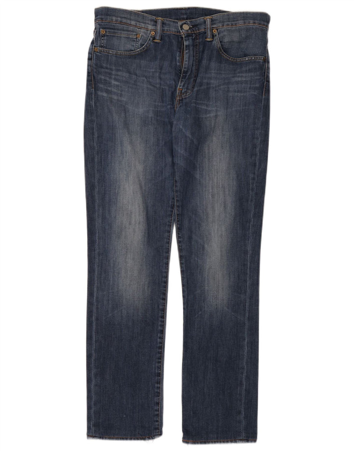 LEVI'S Mens 511 Slim Jeans W34 L34 Blue Cotton