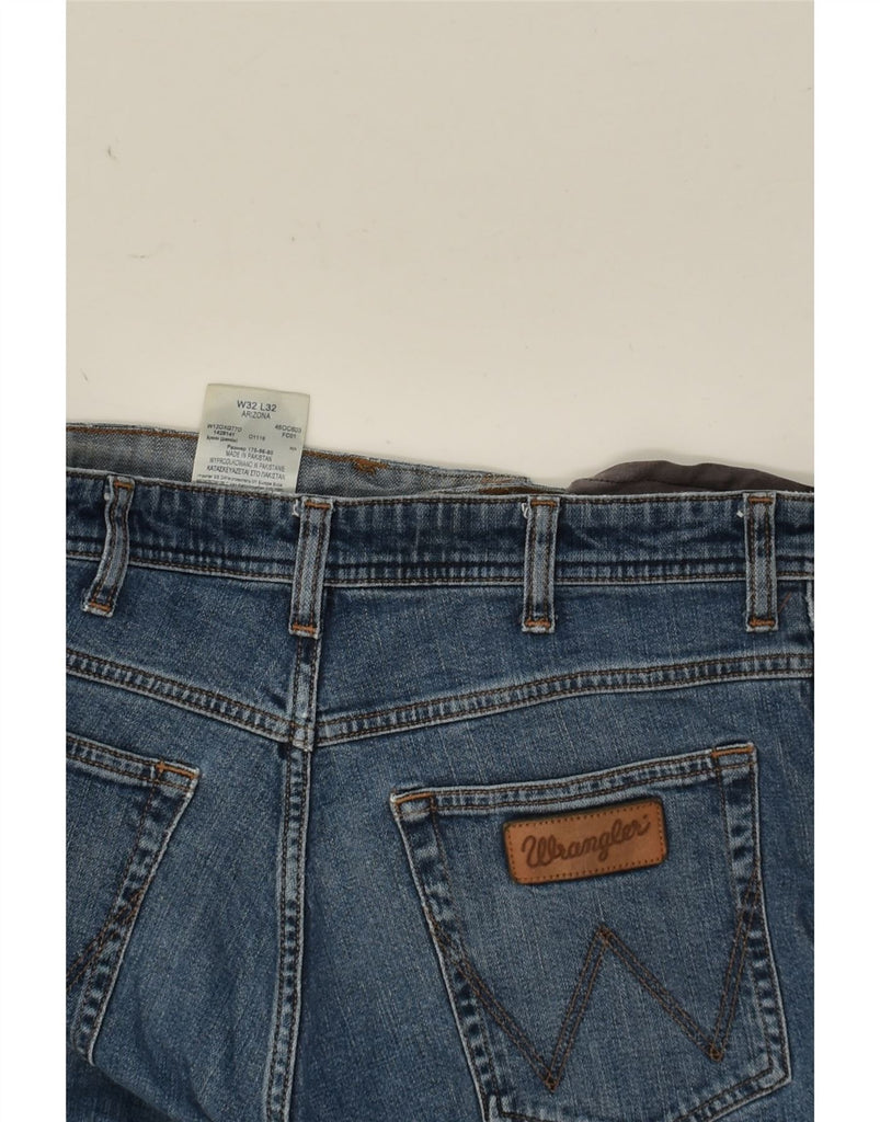 WRANGLER Mens Arizona Straight Jeans W32 L29 Blue Cotton | Vintage Wrangler | Thrift | Second-Hand Wrangler | Used Clothing | Messina Hembry 