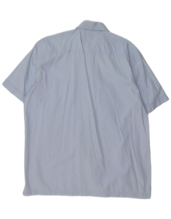 Levi's Mens Short Sleeve Shirt Large Blue Cotton