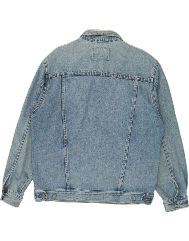 VINTAGE Mens Denim Jacket UK 40 Large Blue Cotton Vintage Vintage and Second-Hand Vintage from Messina Hembry 