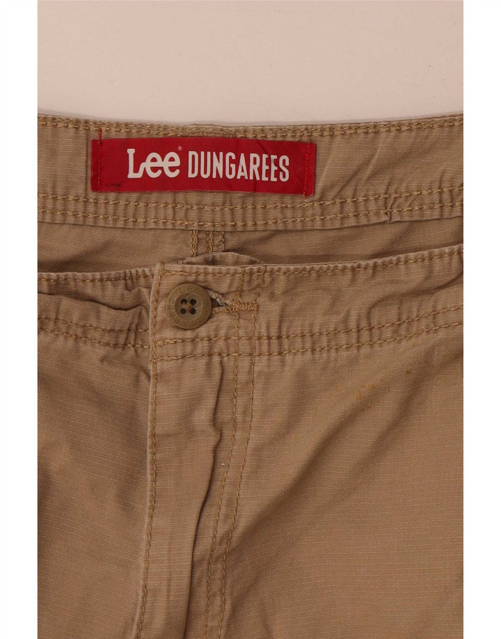 Lee Mens Dungarees Cargo Shorts W40 XL Beige