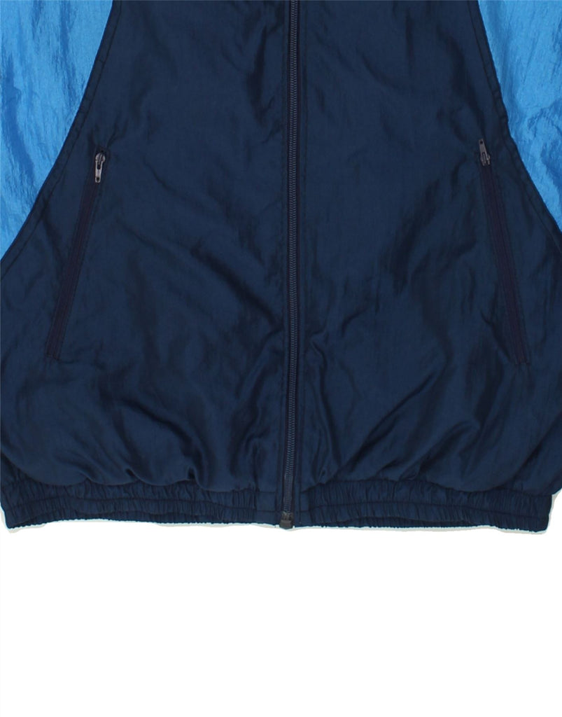 DIADORA Womens Hooded Tracksuit Top Jacket IT 50 Medium Navy Blue Vintage Diadora and Second-Hand Diadora from Messina Hembry 