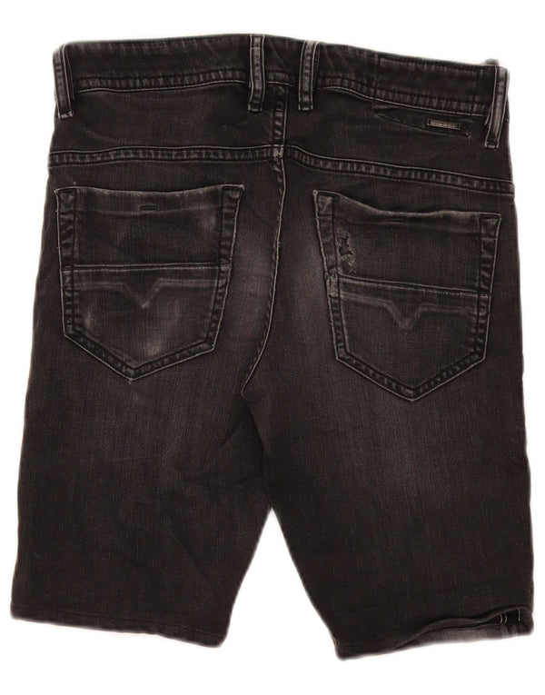 Diesel Mens Thommer Denim Shorts W29 Medium Black Cotton