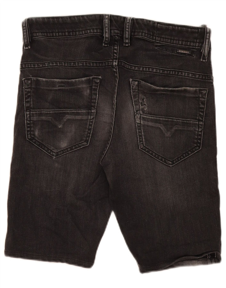 Diesel Mens Thommer Denim Shorts W29 Medium Black Cotton