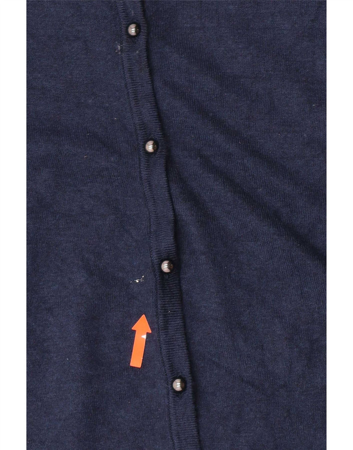 Marks & Spencer Womens Cardigan Sweater UK 16 Large Navy Blue