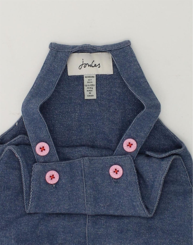 JOULES Baby Girls Dungarees Trousers 0-3 Months W18 L4 Navy Blue | Vintage Joules | Thrift | Second-Hand Joules | Used Clothing | Messina Hembry 