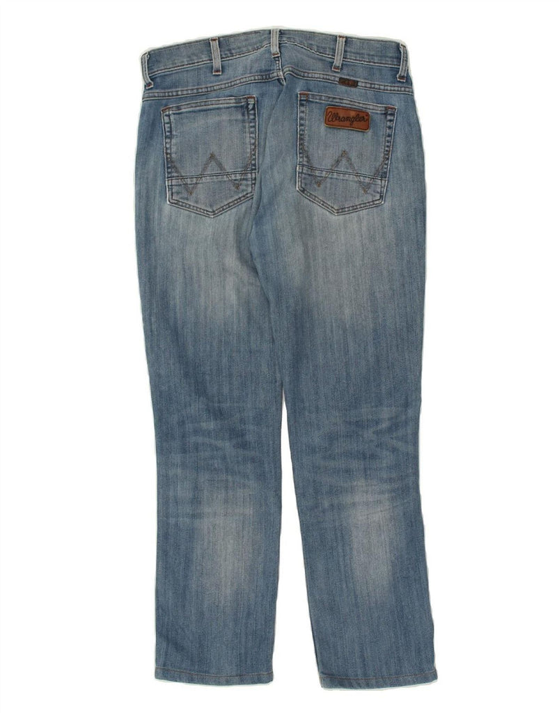 WRANGLER Mens Greensboro Straight Jeans W34 L27  Blue | Vintage Wrangler | Thrift | Second-Hand Wrangler | Used Clothing | Messina Hembry 