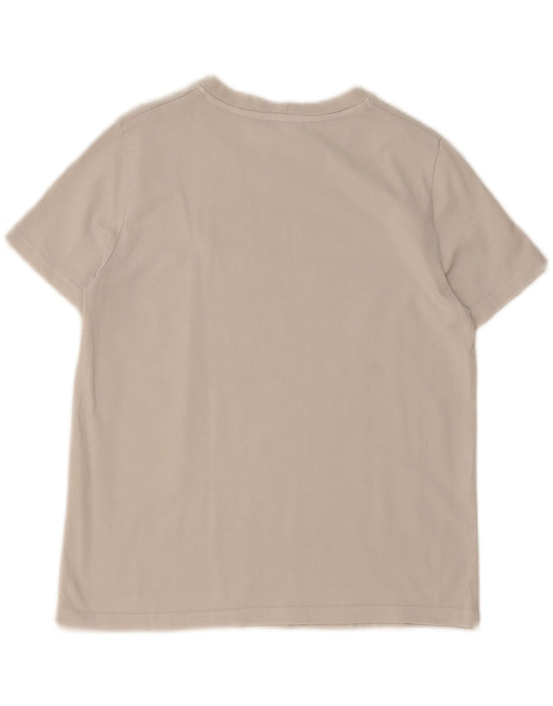 ZARA Womens T-Shirt Top UK 14 Medium Grey Cotton Vintage Zara and Second-Hand Zara from Messina Hembry 