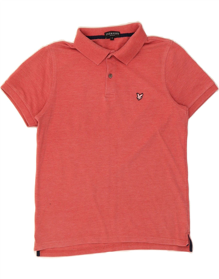 LYLE & SCOTT Mens Heritage Fit Polo Shirt Small Red Cotton Vintage Lyle & Scott and Second-Hand Lyle & Scott from Messina Hembry 