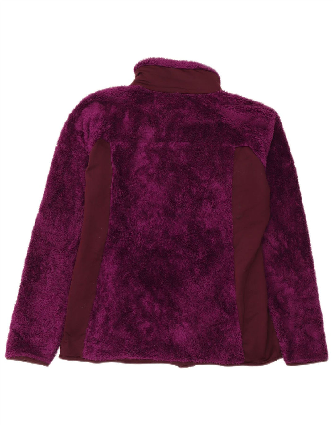 Columbia Womens Fleece Jacket UK 16 Large Maroon Polyester