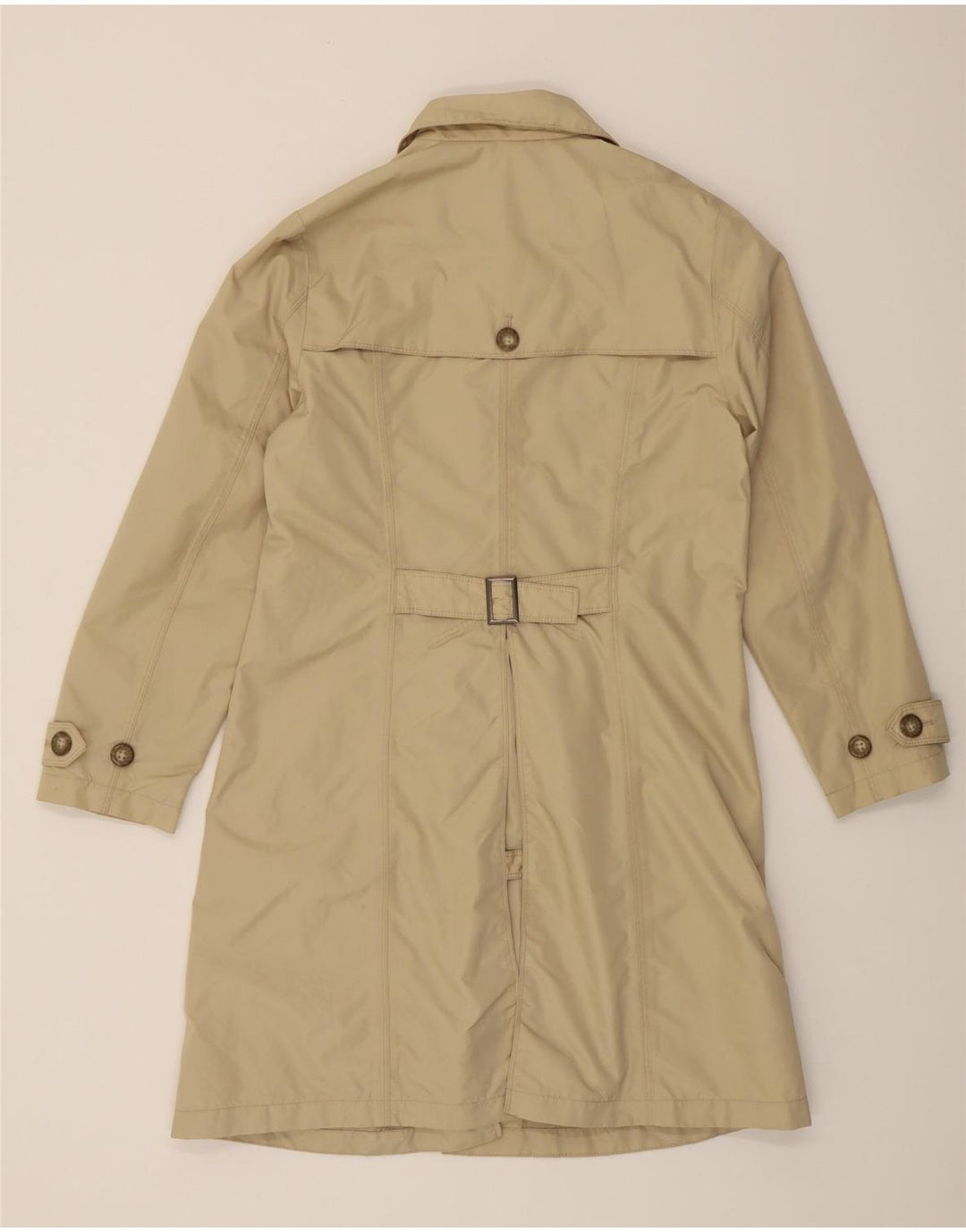 EDDIE BAUER Womens Trench Coat UK 10 Small Beige Nylon Vintage Eddie Bauer and Second-Hand Eddie Bauer from Messina Hembry 