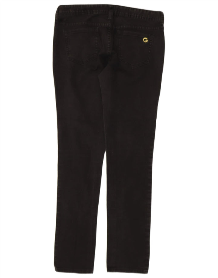 GUESS Womens Skinny Jeans W29 L30 Black Cotton