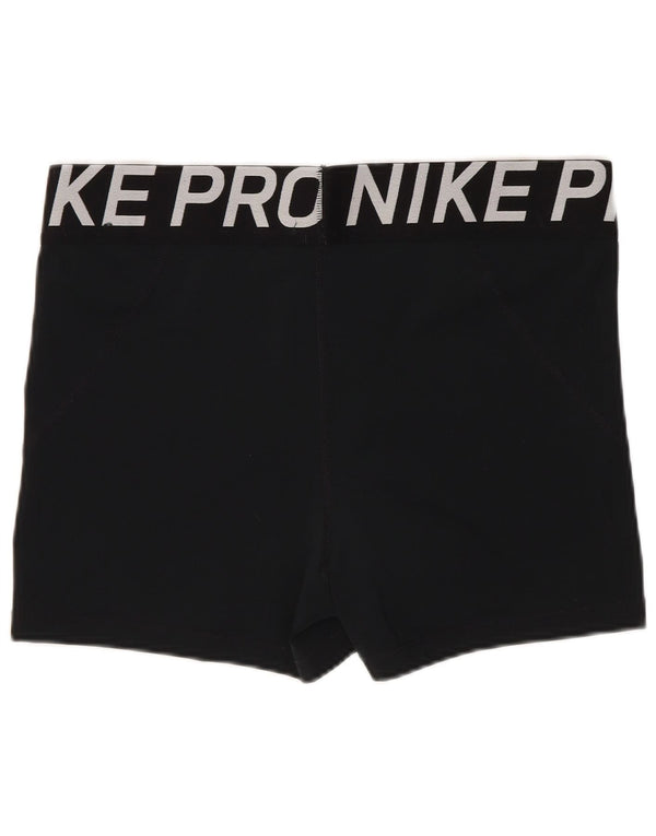 Nike Womens Graphic Sport Shorts UK 18 XL W30 Black Polyester