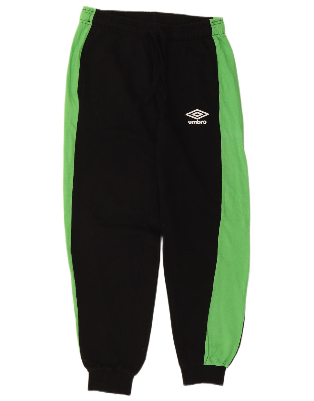 UMBRO Womens Tracksuit Trousers Joggers UK 12 Medium  Black Colourblock