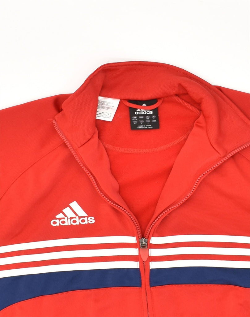 ADIDAS Mens Tracksuit Top Jacket Size 34/36 Small Red Polyester | Vintage Adidas | Thrift | Second-Hand Adidas | Used Clothing | Messina Hembry 